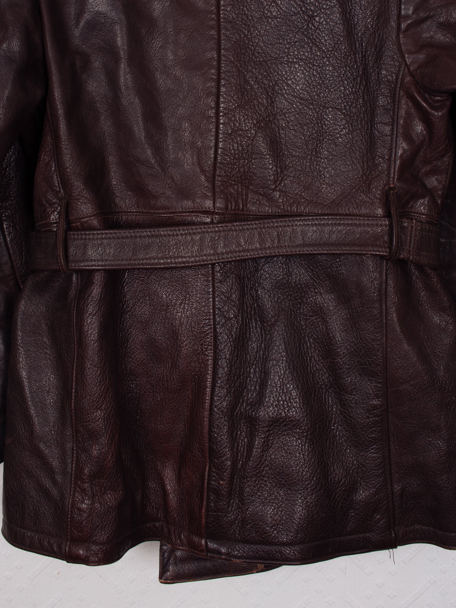 outerwear 30s Leather Trench Coat - M