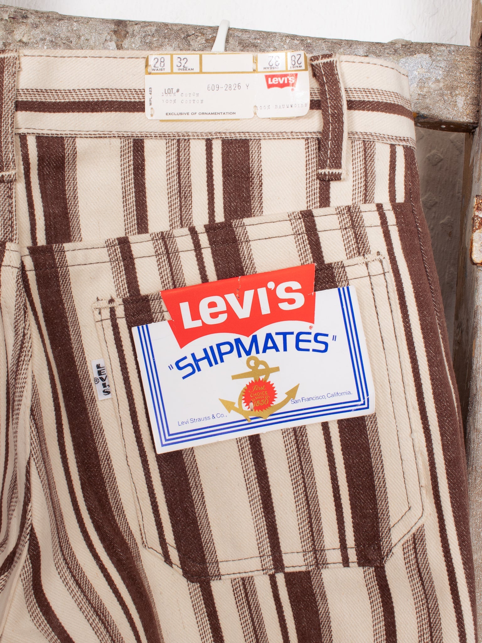 pants & trousers 60s Levi's 609 Shipmates - W28