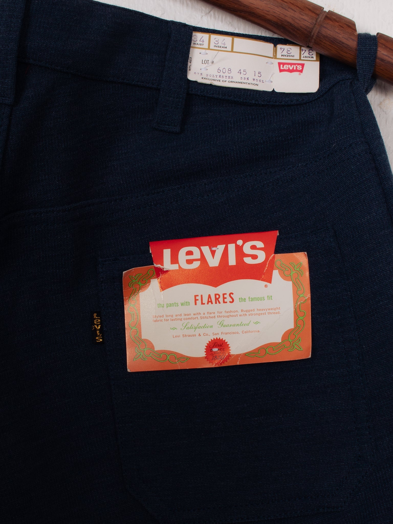 pants & trousers 70s Levi's 609 Poly-Wool flares - W32