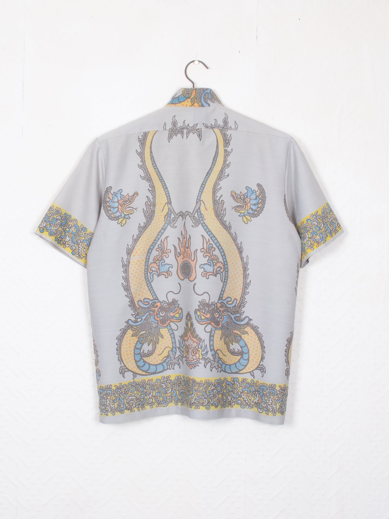 shirts & blouses 50s Java Hand Made Cotton Batik Shirt -
