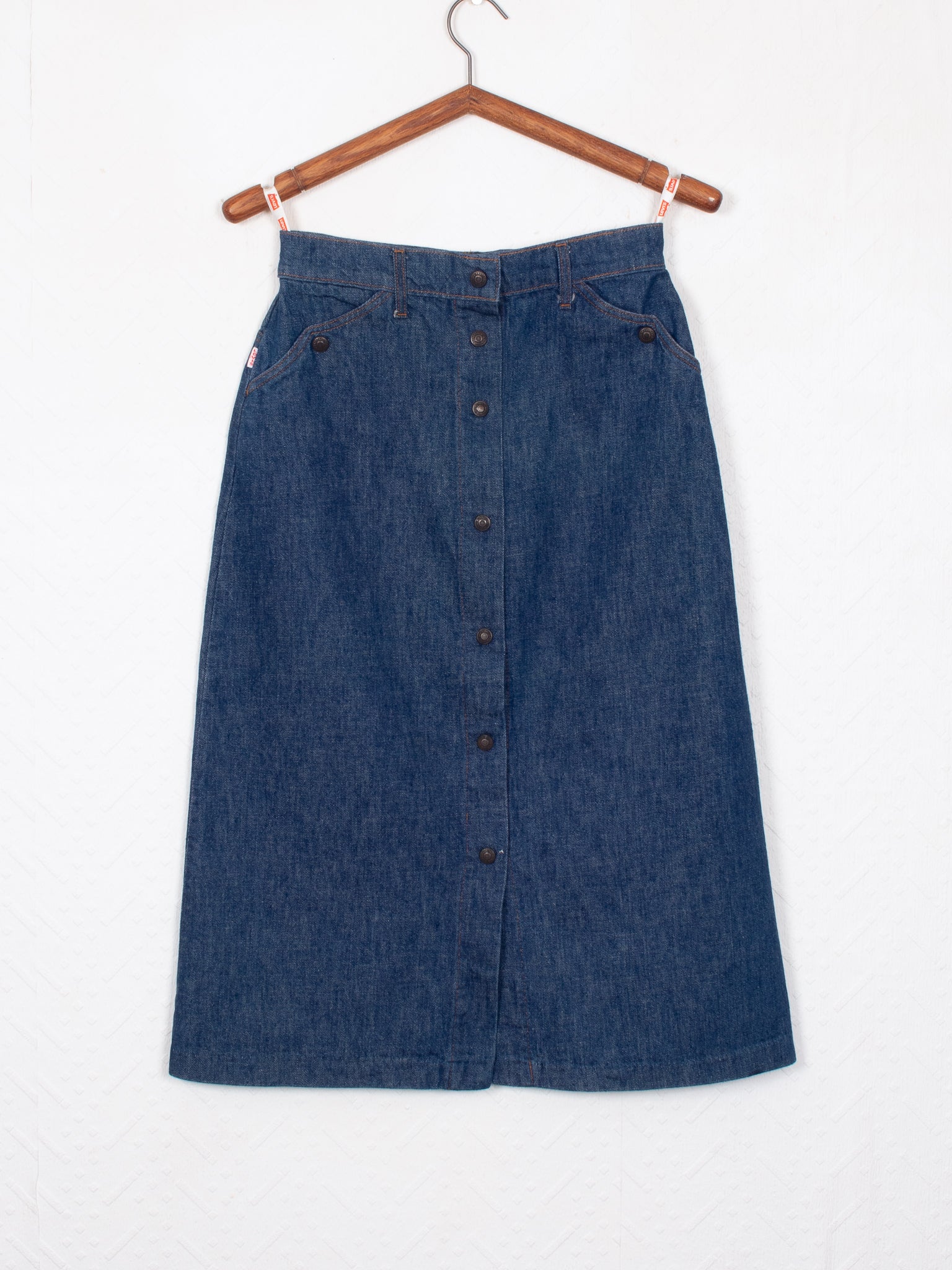 skirts shorts & dresses 70s Levi's Button-Up A-Line Skirt - W28