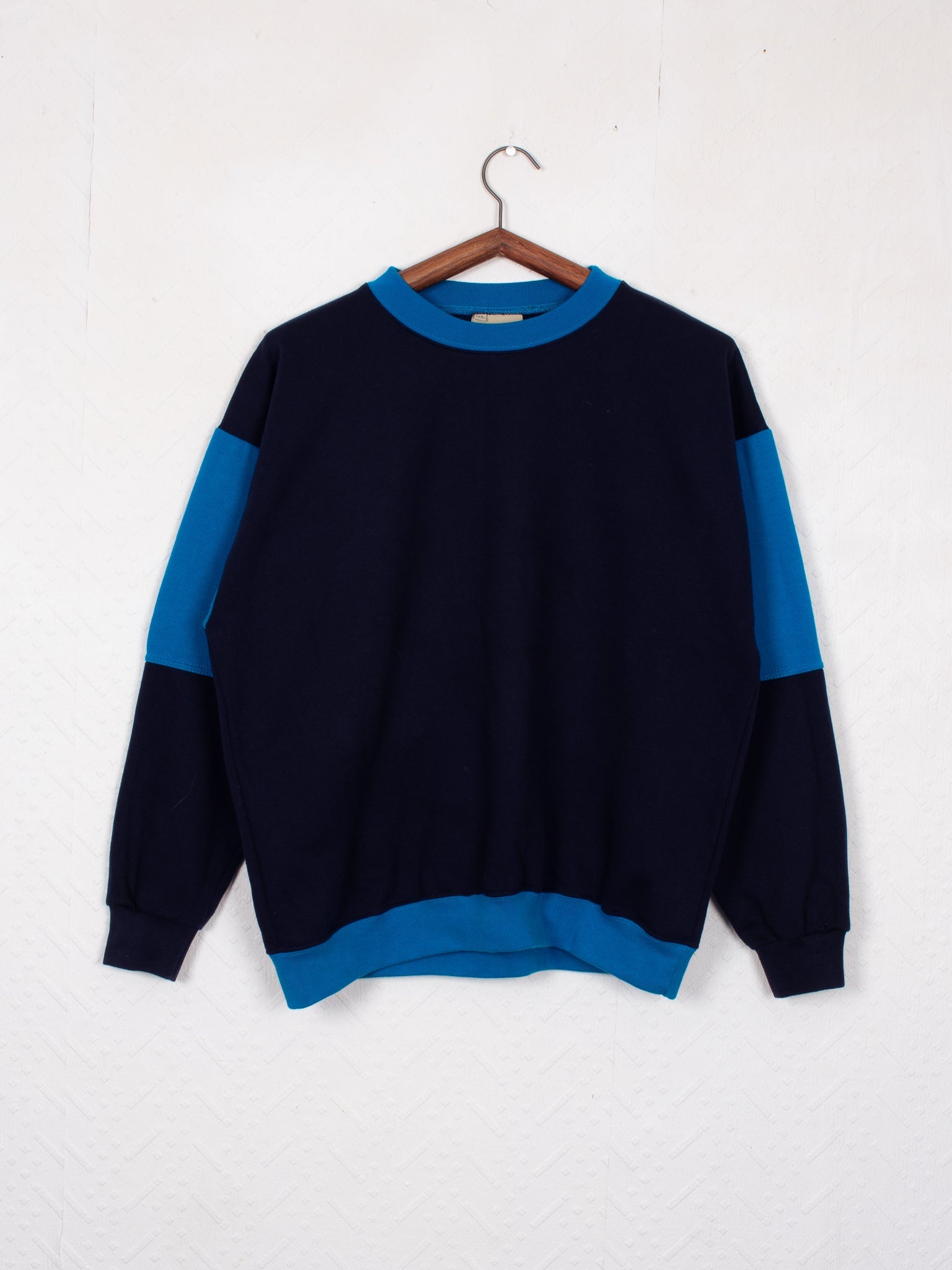 sweaters & knits 70s-80s French Worker Dual Tone Sweat - XL
