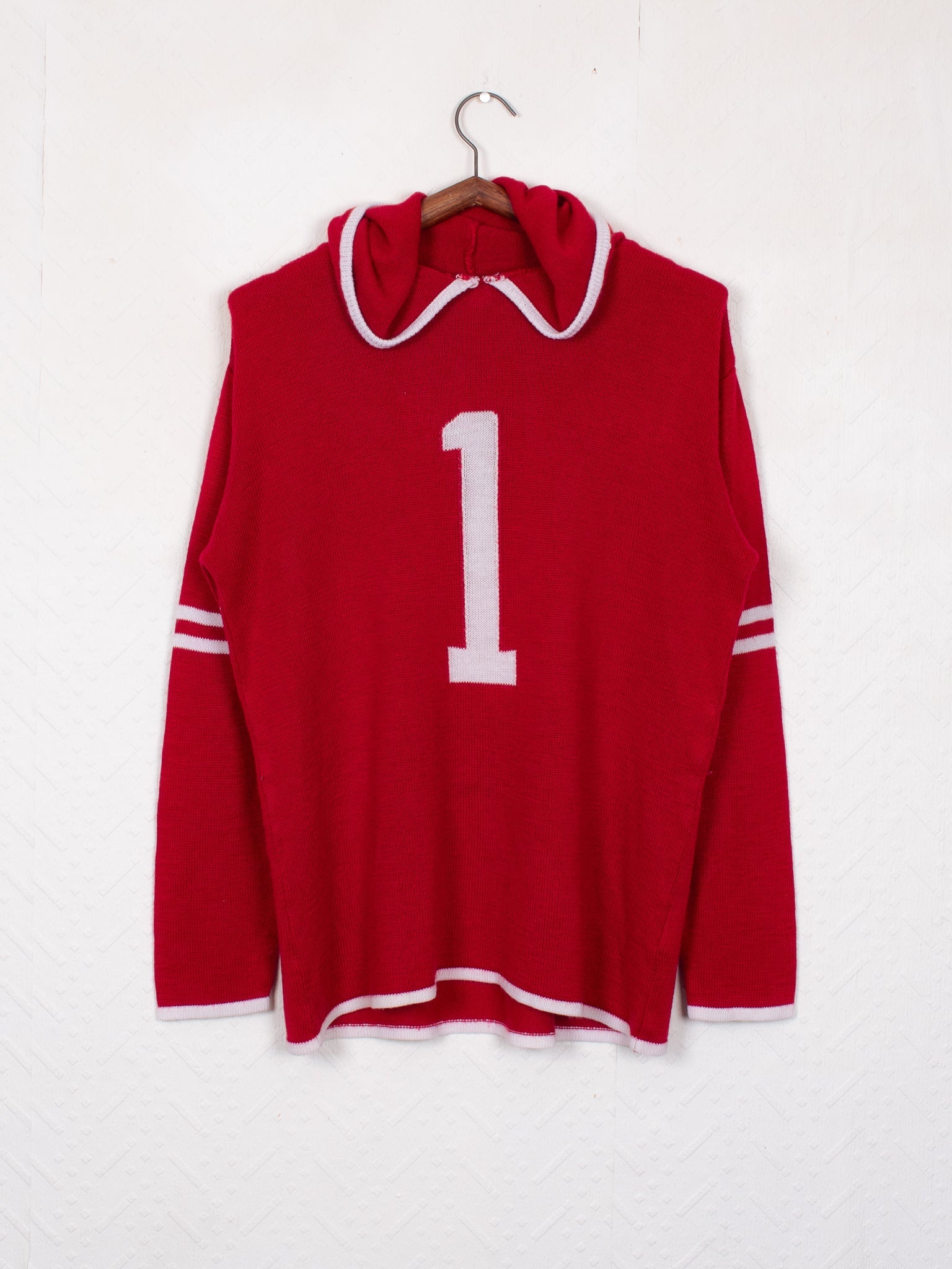 sweaters & knits 70s Hooded Hockey Knit - L
