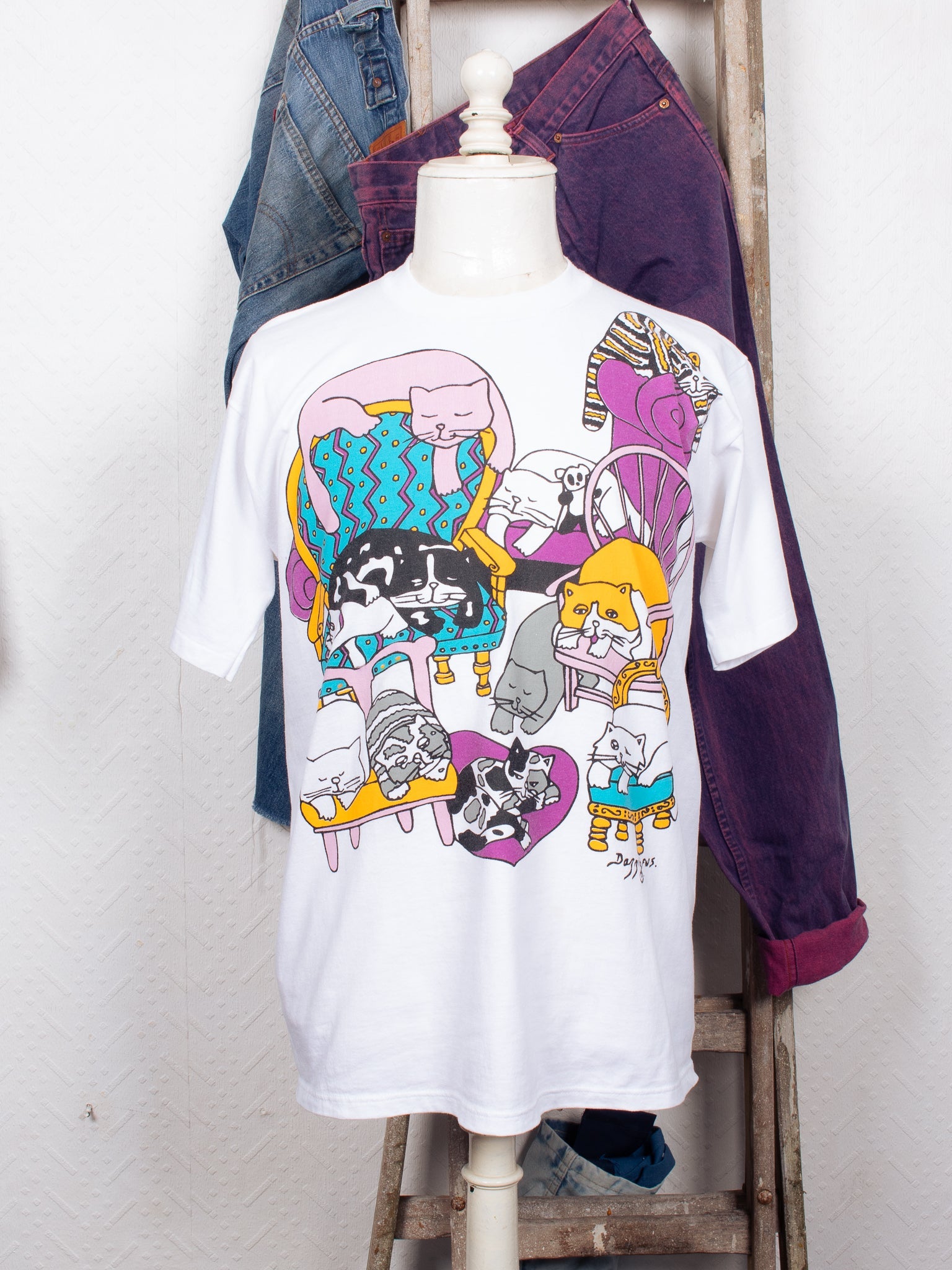 t-shirts 90s Cats Chillin Tee - XL