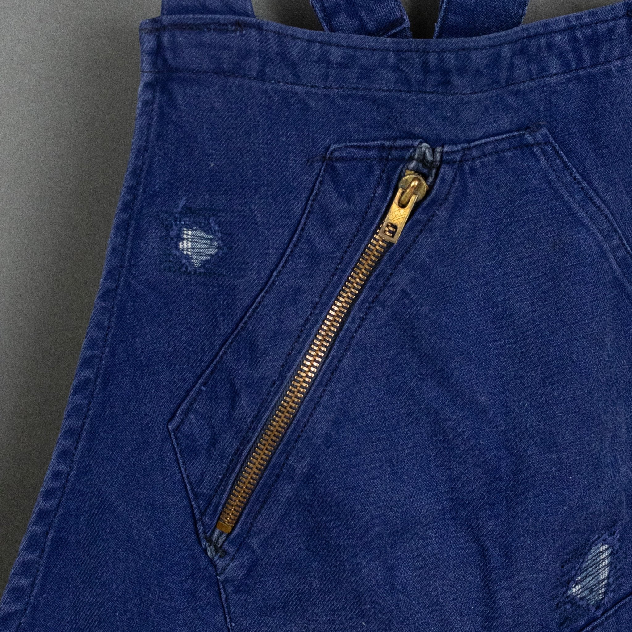 Vintage '40s Vintage French Bleu de Travail Overalls