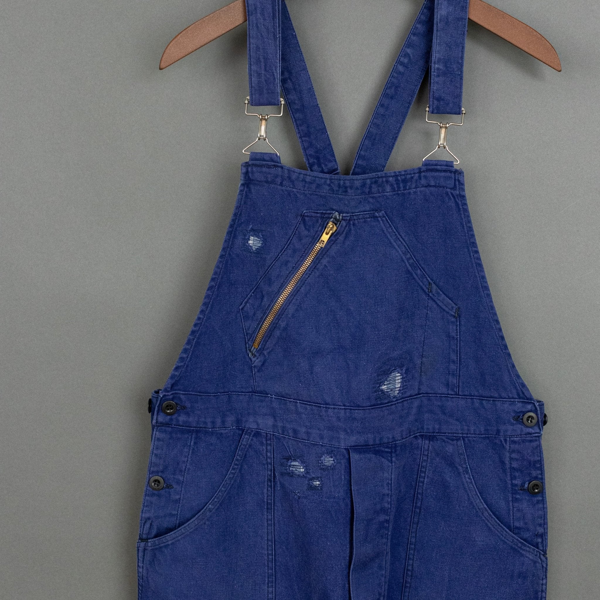 Vintage '40s Vintage French Bleu de Travail Overalls