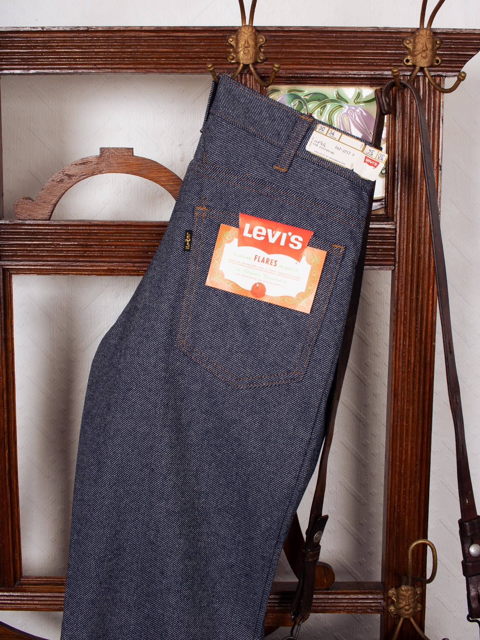 vintage 1960s Levi's 647 Wooly Flares