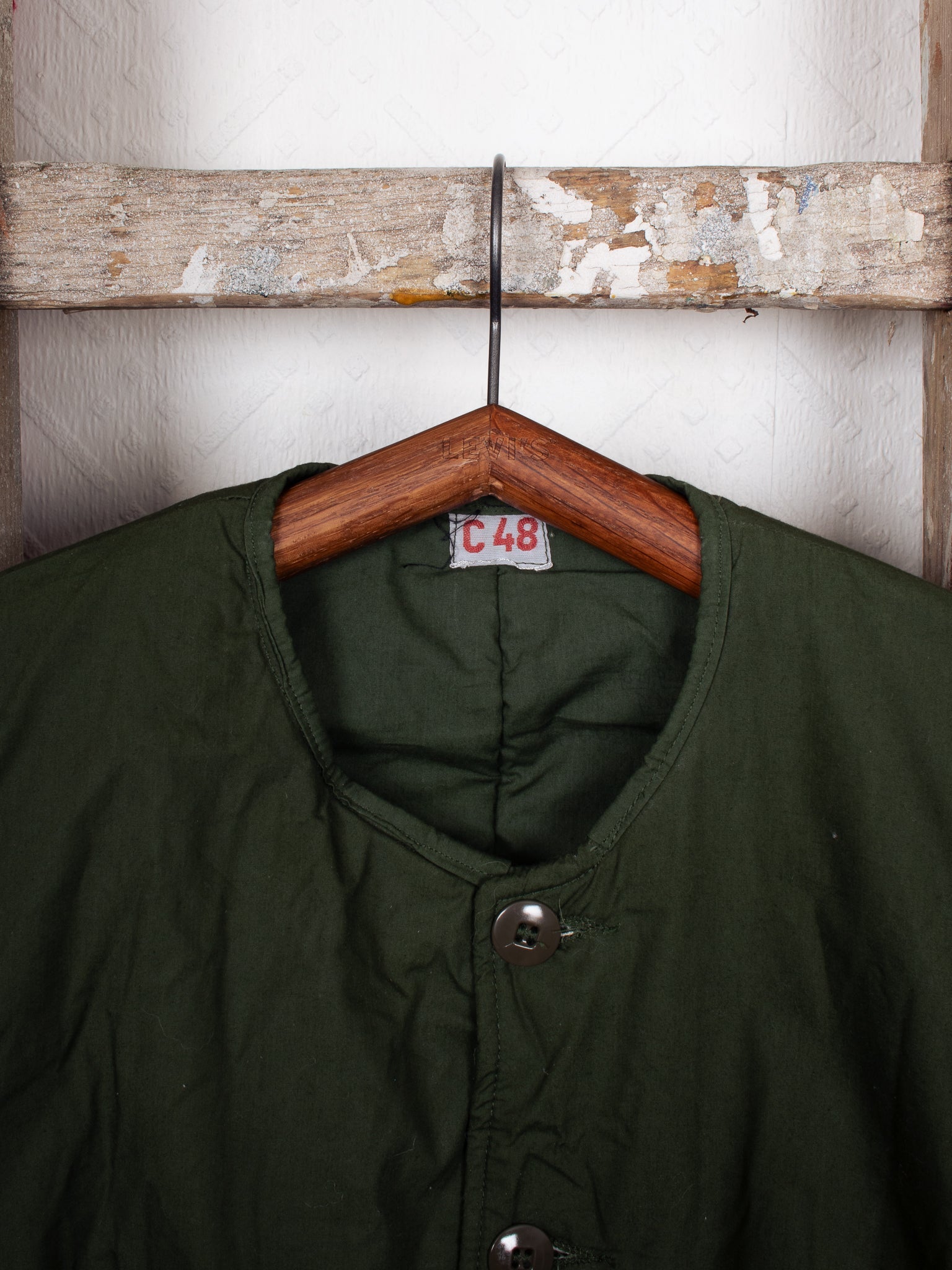 vintage 70s Swedish Army Padded Jacket