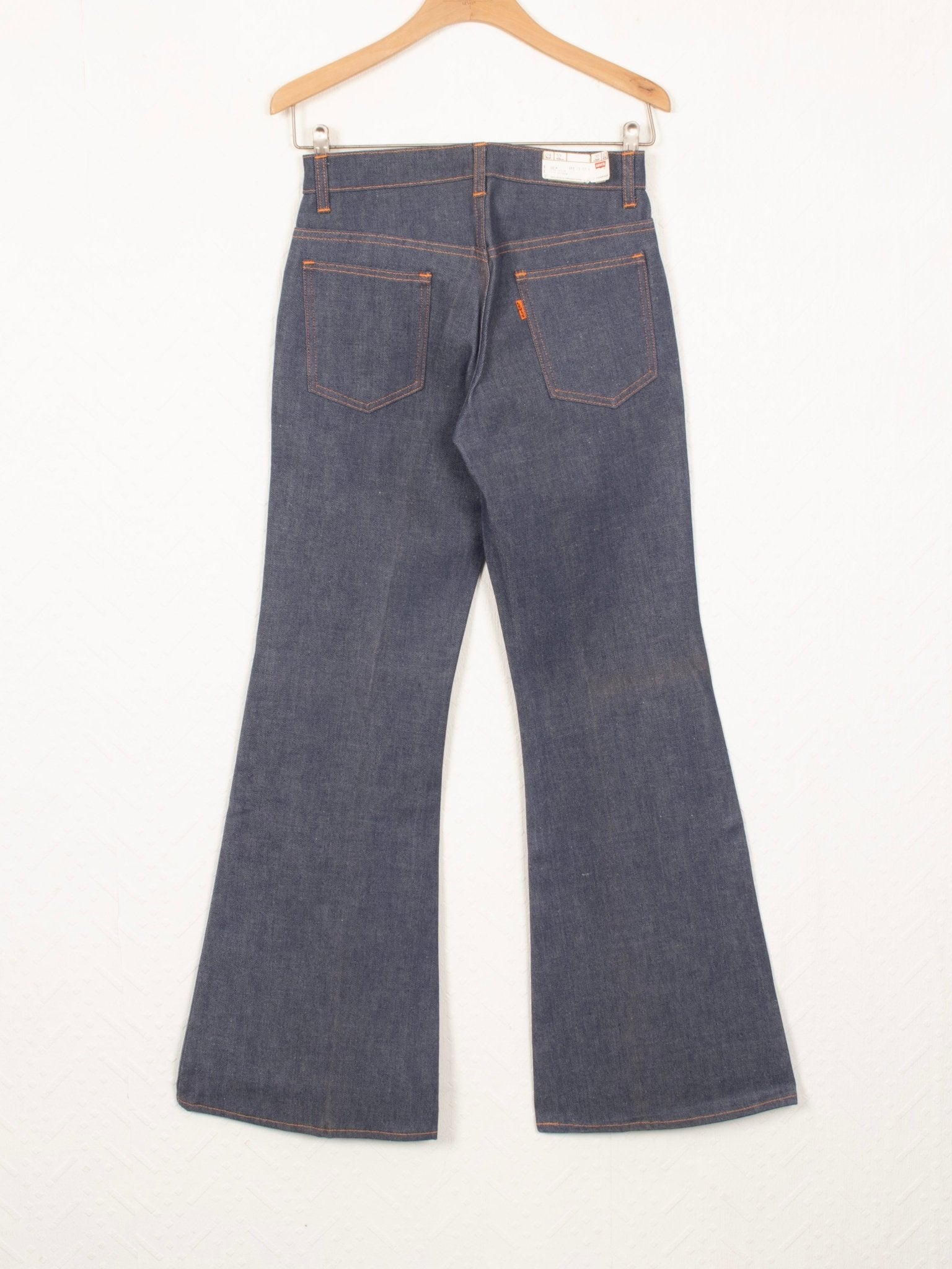 denim 60s - 70s Levi's Orange Tab 611 Rigid Denim Flares - W27