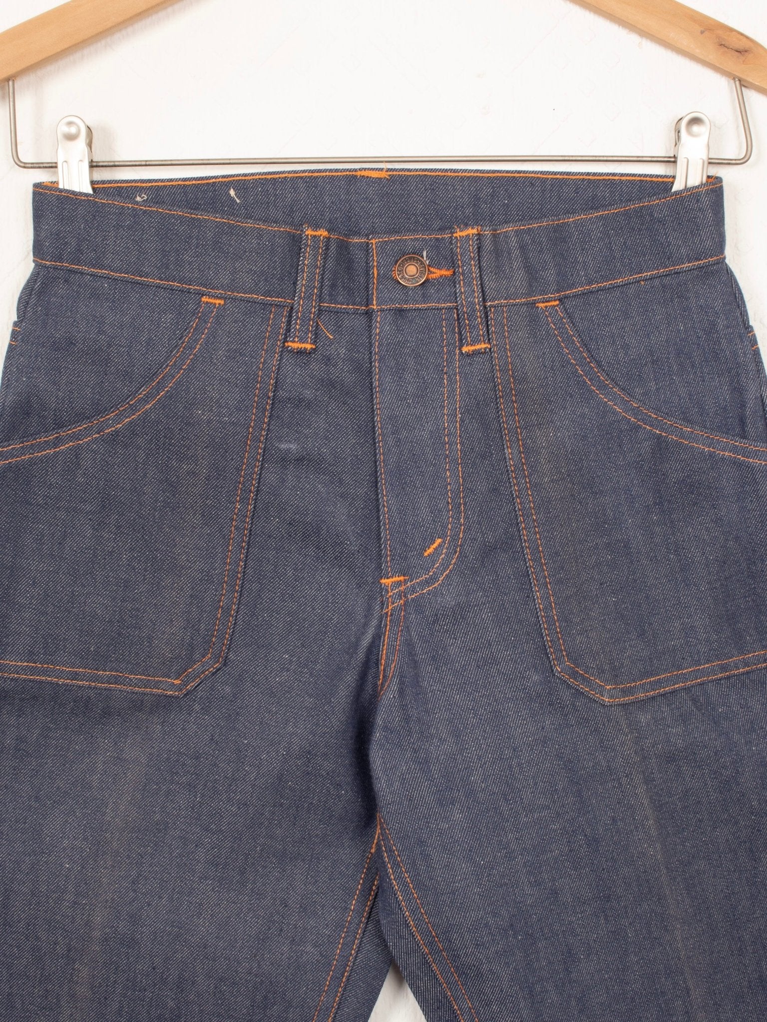 denim 60s - 70s Levi's Orange Tab 611 Rigid Denim Flares - W27