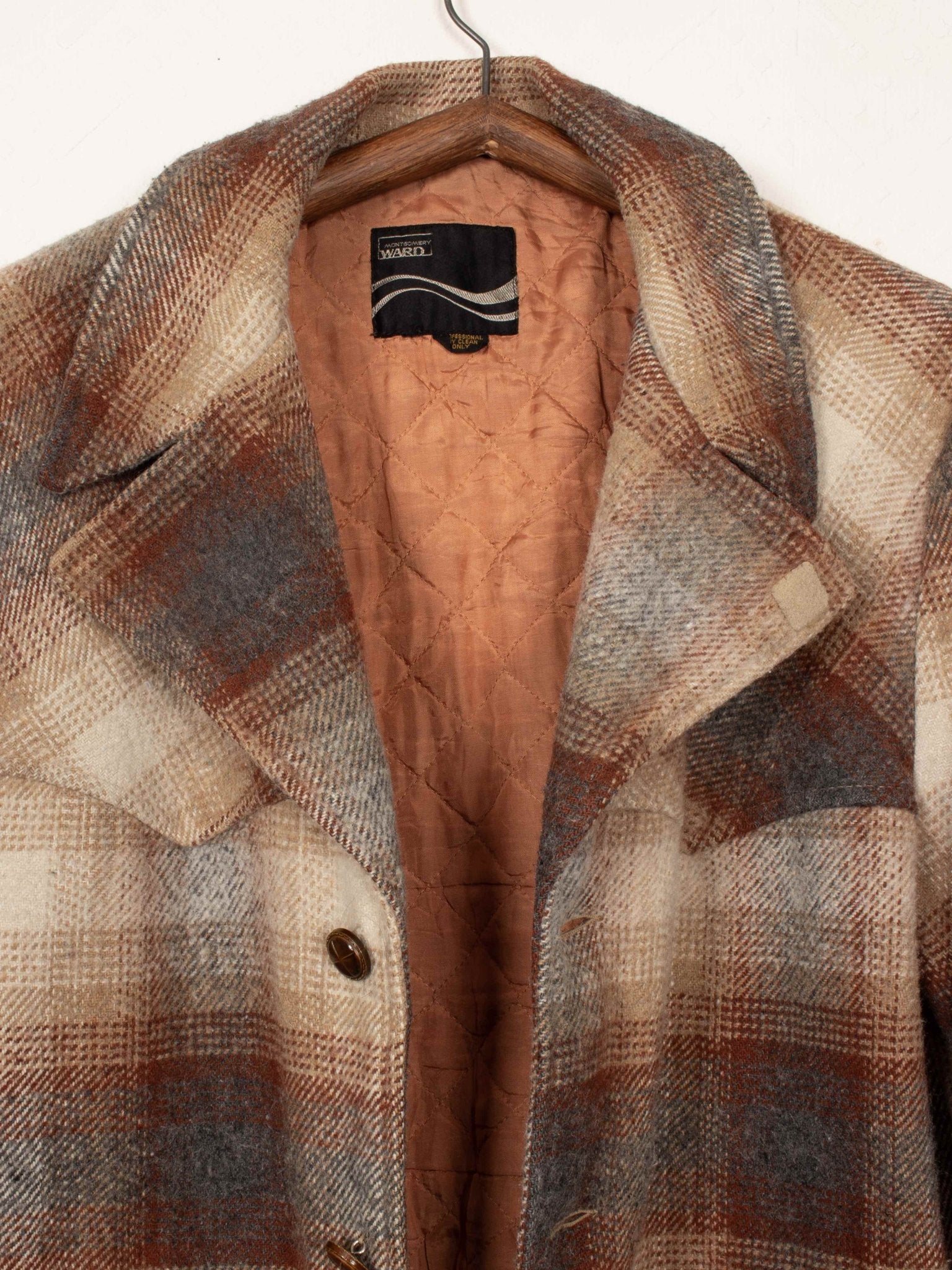 outerwear 1970s Montgomery Ward Peacoat - L