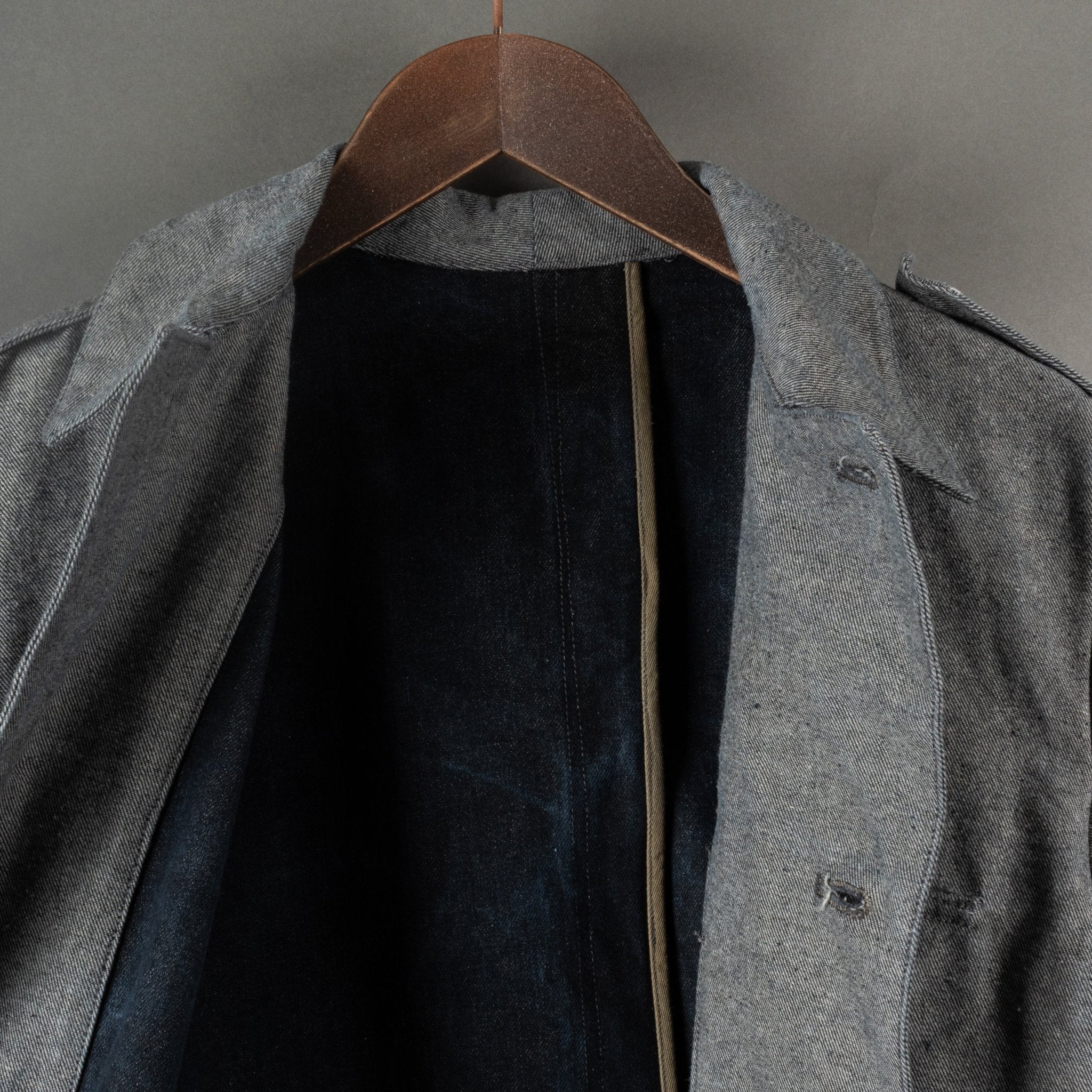 Vintage '40s Vintage French Factory Supervisor Chore Coat