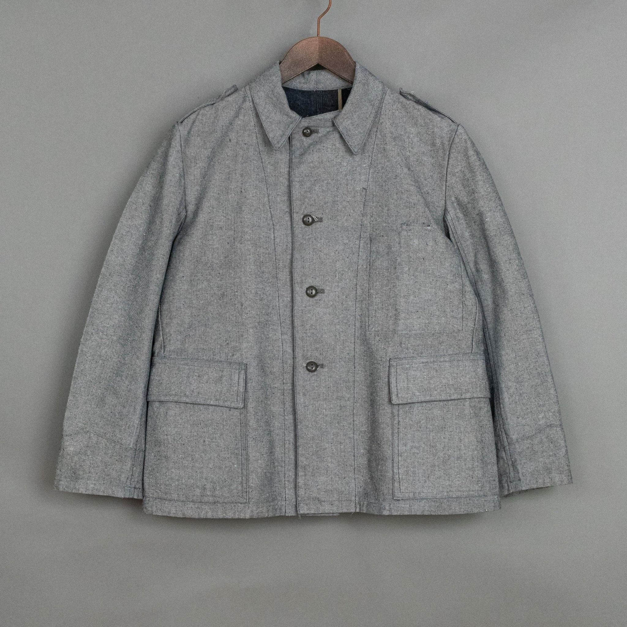 Vintage '40s Vintage French Factory Supervisor Chore Coat