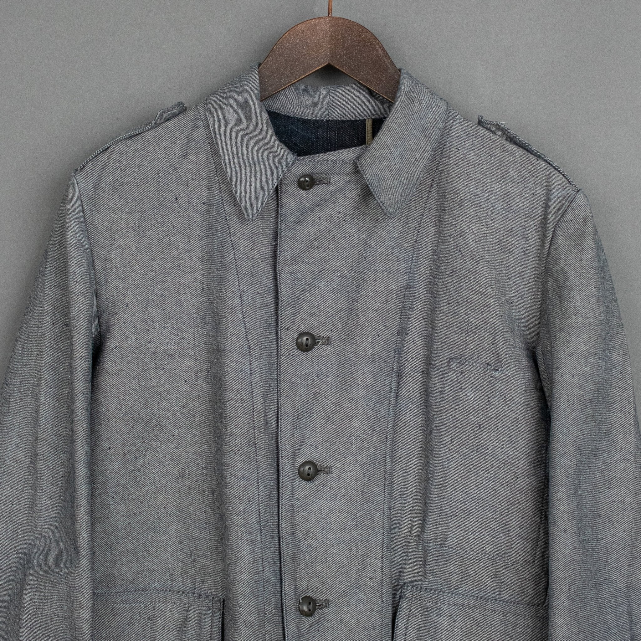 Vintage '40s Vintage French Factory Supervisor Chore Coat