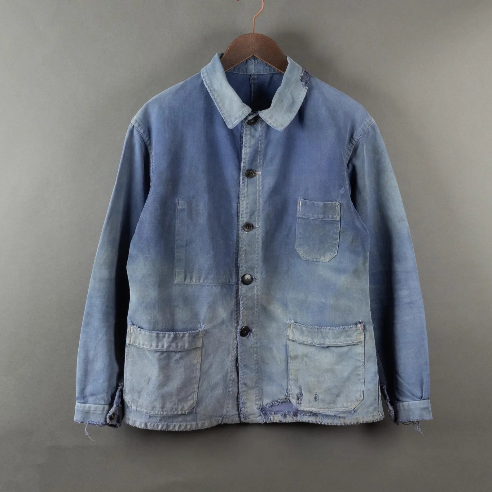 Vintage '40s Vintage French Moleskin Chore Coat