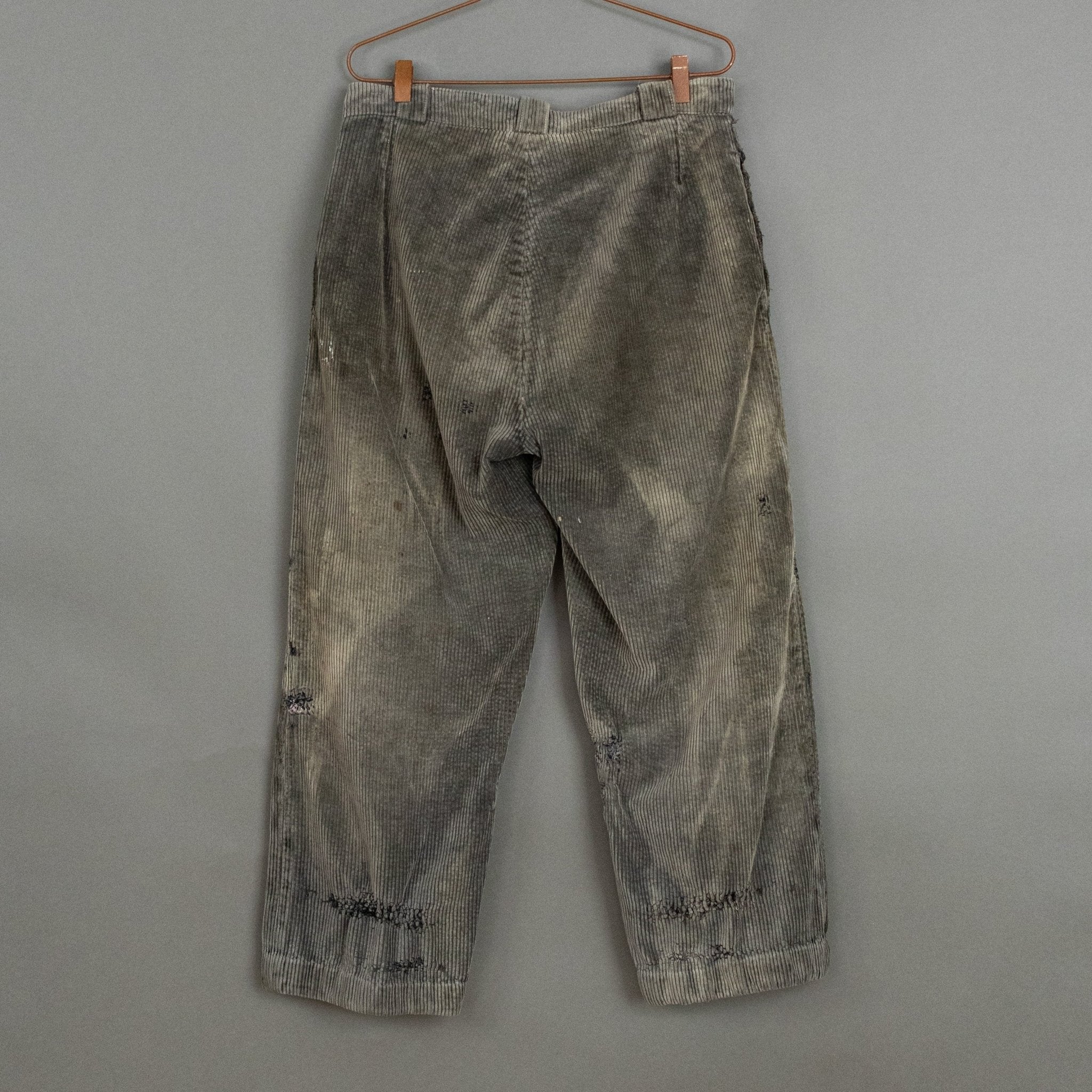 Vintage '40s Vintage French Corduroy Work Trousers