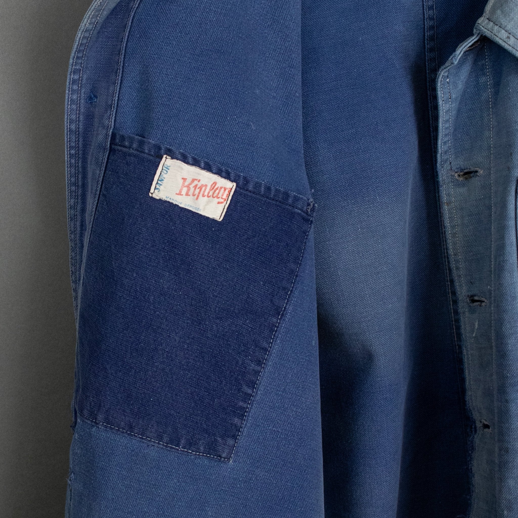 Vintage '50s Vintage French Moleskin Chore Coat