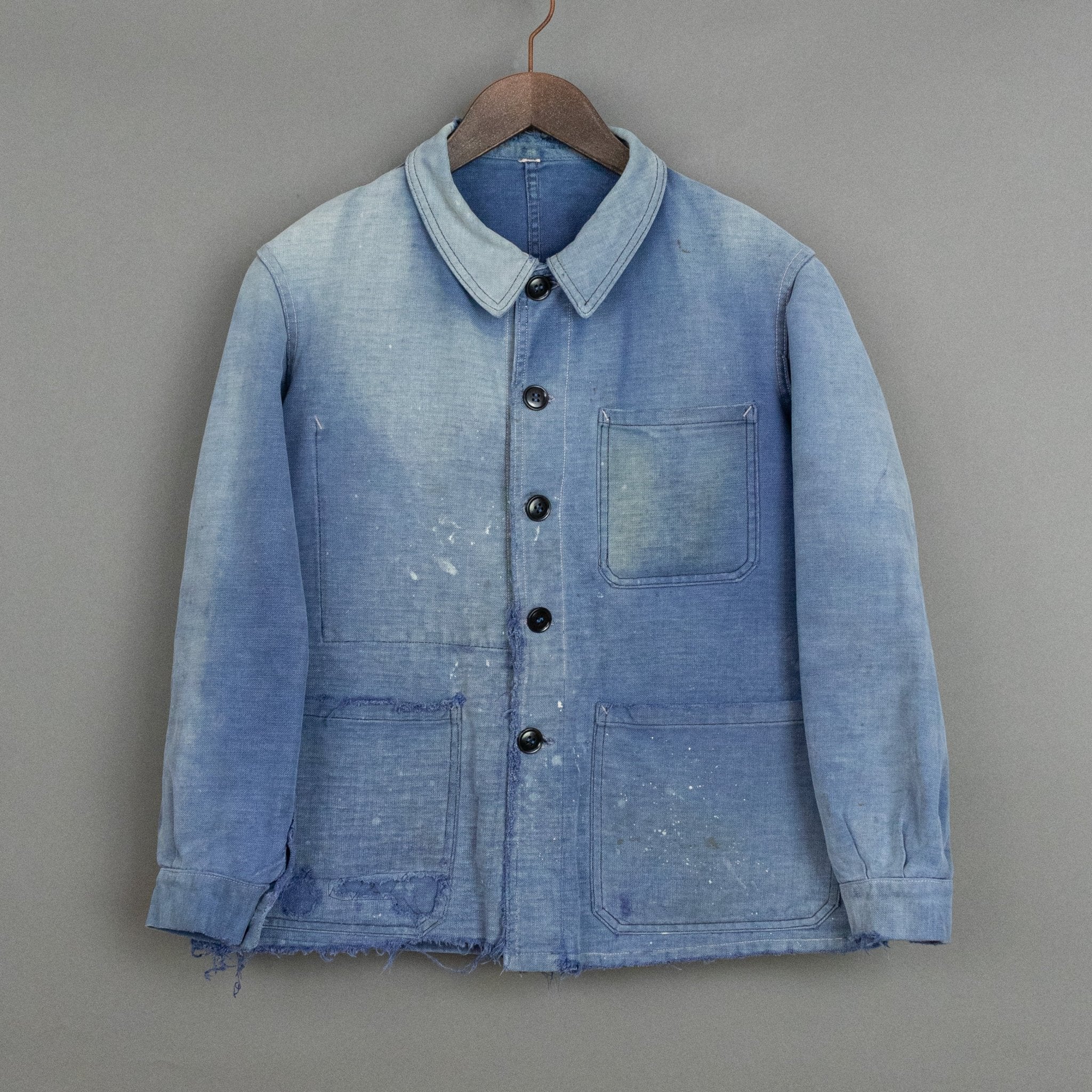 Vintage '50s Vintage French Moleskin Chore Coat