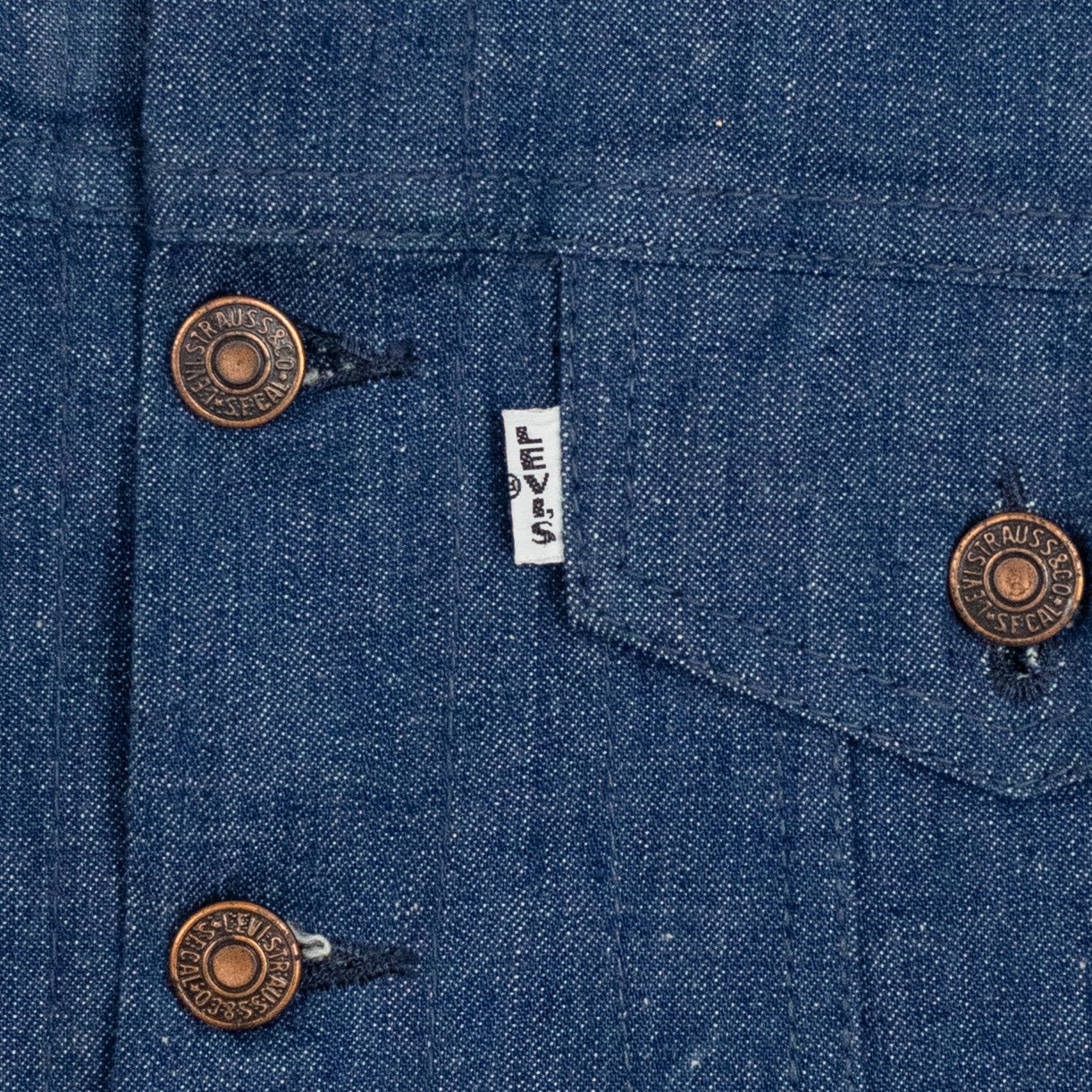Vintage '60s Vintage Levi's Big E Sleeveless Type III Trucker Jacket