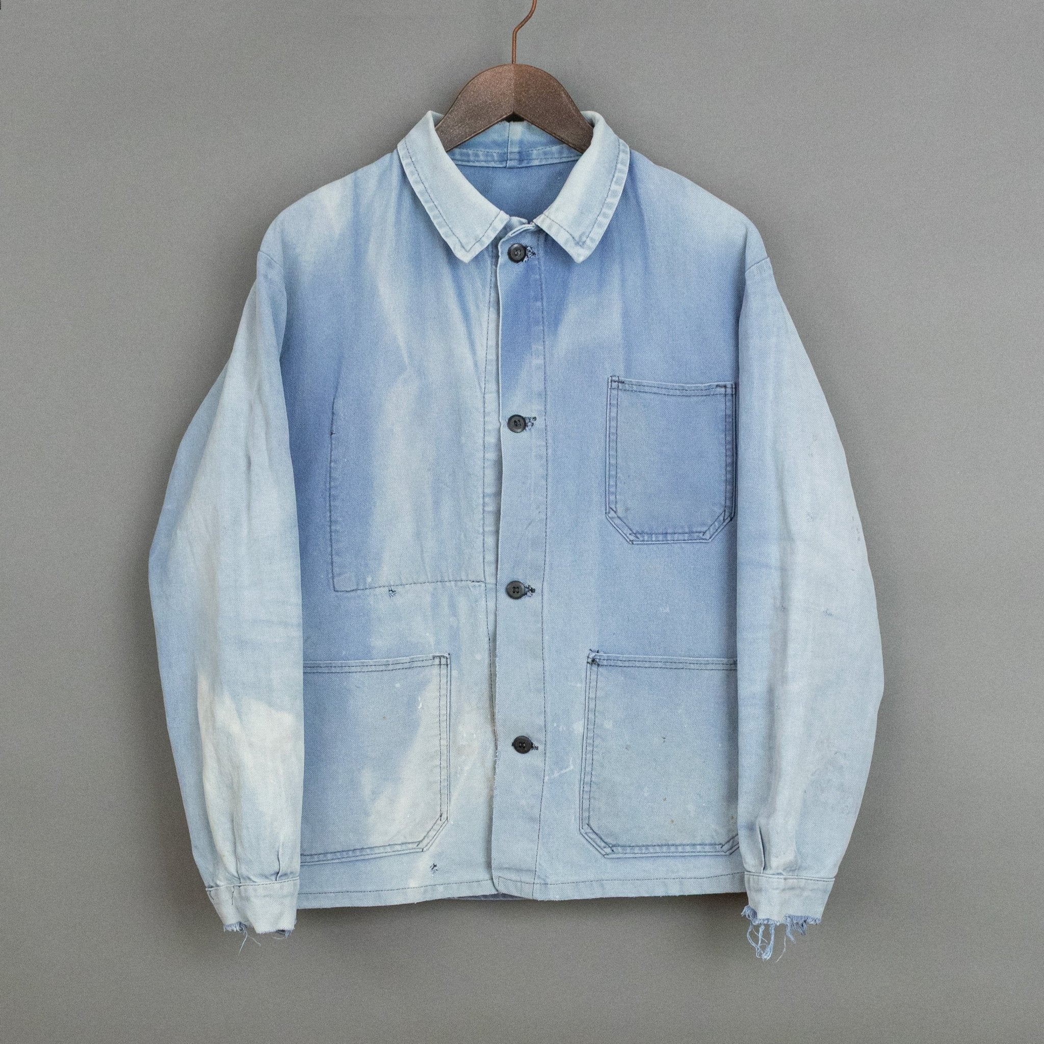 Vintage '60s Vintage French Faded Chore Coat