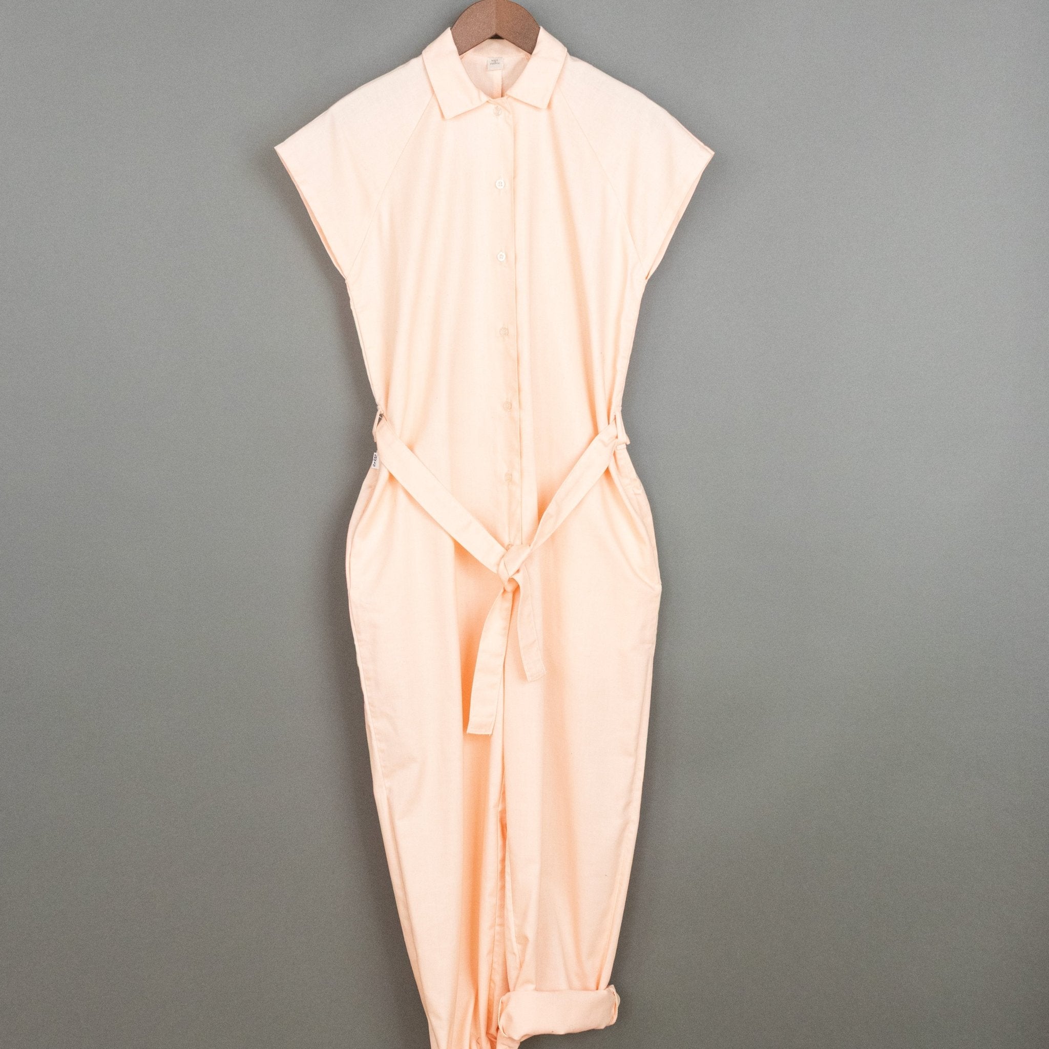 Vintage '70s Vintage Levi’s Peach Cotton Jumpsuit – Unreleased Salesman Sample