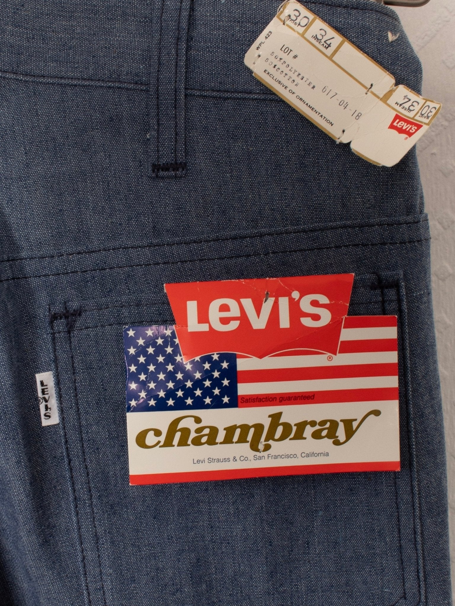 1960s Levi's 617 Chambray Flares