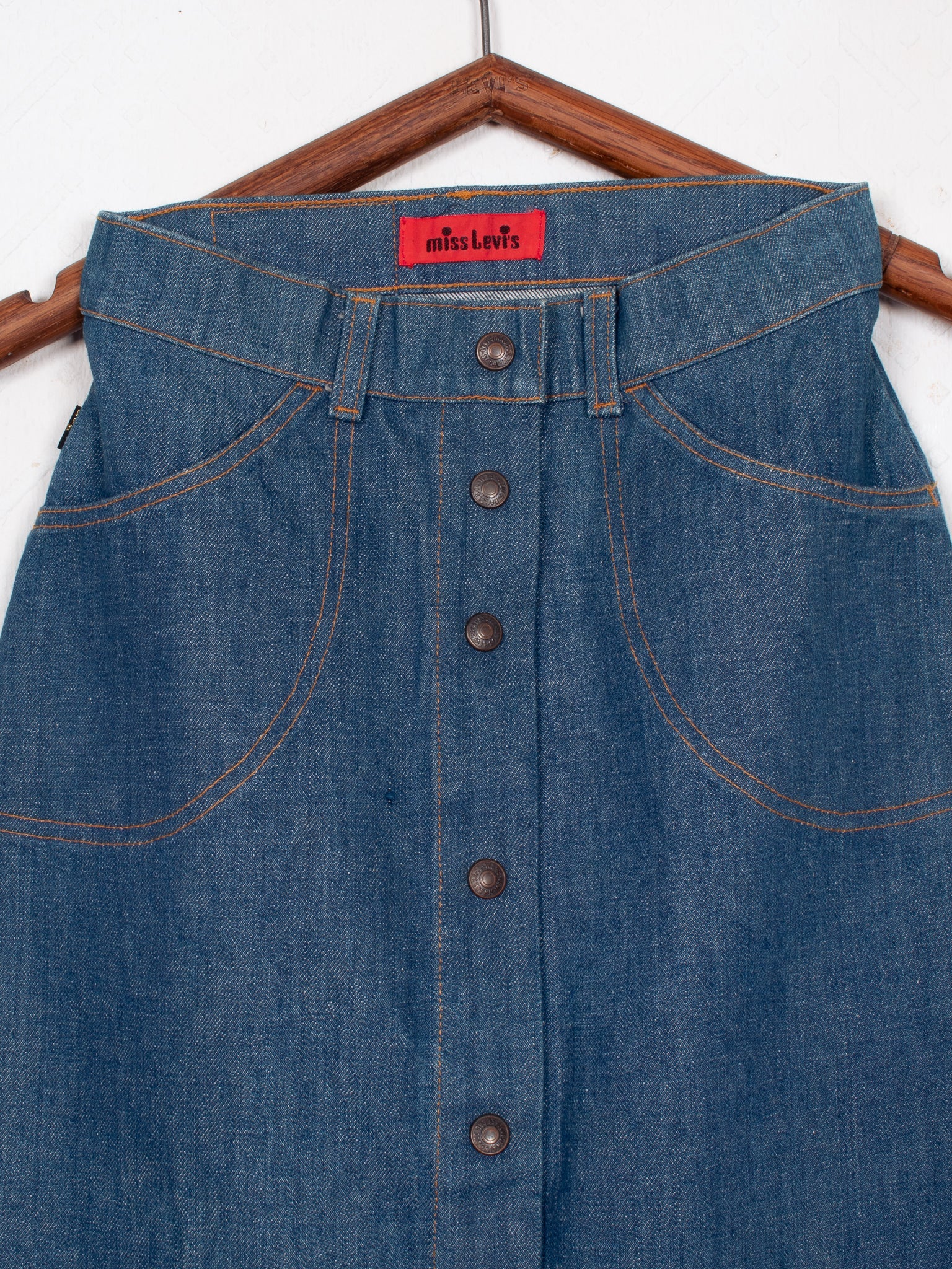 vintage 60s Levi's A-Line Denim Skirt